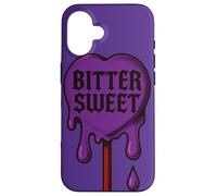 Bittersweet Dripping Purple Lollipop Attitude Design Case for iPhone 16