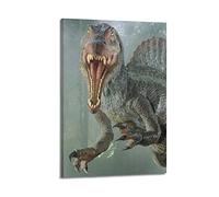 BITTU Dinosaur Poster Spinosaurus Is The Only Dinosaur That Can Swim Decorative Painting Canvas Wall And Art Picture Family Bedroom Decor 08x12inch(20x30cm)