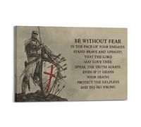 BITTU Retro Poster Teutonic Knight Vs Templar Decorative Painting Canvas Wall And Art Picture Family Bedroom Decor 08x12inch(20x30cm)
