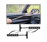 Bittwee 2PCS Car Side Mirror Squeegee, Retractable Auto Rearview Mirror Wiper, All-Purpose Window Squeegee for Cleaning Shower Glass Door, Vehicle Accessories Universal Fit（Black）