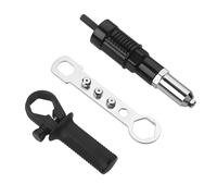 Bittwee Car Pop Rivet Gun Adapter Kit, Cordless Electric Power Riveting Drill Attachment with 4 Rivet Head, Automotive Cordless Riveting Drill Insert Nut Adaptor Tool, Universal for Vehicles