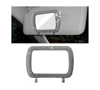 Bittwee Car Sun Visor Mirror, Bling Reinestone Crystal Visor Makeup Vanity Cosmetic Mirror Clip for Women Girls, Automotive Mirror Light Sun Shading Universal for SUV, Truck, RV and More(White)