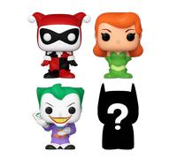 Bitty POP! DC Super Heroes: Harley Quinn, Poison Ivy & The Joker 4-Pack
