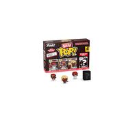 Funko Bitty Pop! Deadpool (Sleepover), Deadpool (Larp), Deadpool (Heavy Metal), and a mystery Bitty Pop! figure- 0.9 Inch (2.2 Cm) Collectable - Stackable Display Shelf Included