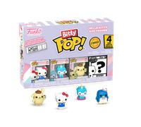 Funko Bitty Pop! Sanrio - Hello Kitty - 4PK and A Surprise Mystery Mini Figure - 0.9 Inch (2.2 Cm) Collectable - Stackable Display Shelf Included - Gift Idea - Party Bags Stocking - Cake Topper