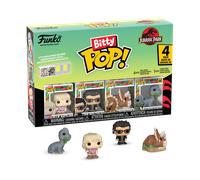 Funko Bitty POP! 4 Pack: Jurassic Park - Ellie Sattler, Ian Malcolm, Triceratops, Brachiosaurus - 1 in 6 chance of receiving the rare Chase variant - Styles may vary - 0.9 inch (2.2 cm) Collectable
