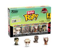 Funko Bitty POP! 4 Pack: Jurassic Park - John Hammond, Tyrannosaurus (Fossil), Stygimoloch, Velociraptor - 1 in 6 chance of receiving the rare Chase variant - Styles may vary - 0.9 inch (2.2 cm)