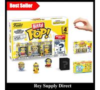 Bitty POP Minions 4-Pack with Cake Topper & Party Bag Ideal for Celebrations