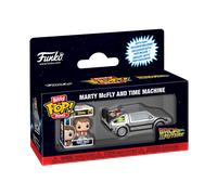 Funko Bitty Pop! Rides Marty Mcfly And Time Machine - Back To The Future