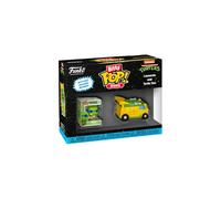 Bitty Pop! Rides Leonardo with Turtles Van | Official Superheroes Merch - Collectable Toy - Birthday Gift Idea for Fans and Collectors