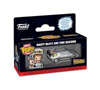 Funko Bitty Pop! Rides Marty Mcfly And Time Machine - Back To The Future