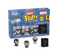 Funko Bitty Pop! Spider-Man - Venom 4pk and A Surprise Mystery Mini Figure - 0.9 Inch (2.2 Cm) - Marvel Comics Collectable - Stackable Display Shelf Included - Gift Idea - Party Bags Stocking