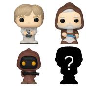 Bitty POP! Star Wars: Luke Skywalker, Obi-Wan Kenobi & Jawa 4-Pack