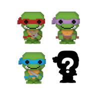 Bitty POP! Teenage Mutant Ninja Turtles: 8-Bit Raphael, 8-Bit Donatello & 8-Bit Leonardo 4-Pack