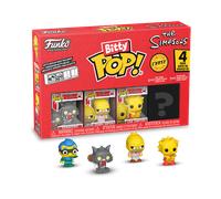Funko Bitty Pop! the Simpsons - Scratchy - 4PK and A Surprise Mystery Mini Figure - 0.9 Inch (2.2 Cm) Collectable - Stackable Display Shelf Included - Gift Idea - Party Bags Stocking - TV Fans