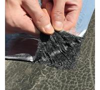 Bitumen Tape,Waterproof Tape,Self-Adhesive Roof Repair Aluminium Foil Tape,Asphalt Tape Crack Filler,Heat Insulation,for Metal/RV Awning/Roof Leak/Window Seal,Width x Length (30cm x 2m)