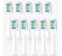 Bitvae D2 Compatible Replacement Brush Heads - Pack of 10 (White)
