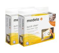 Bitybean Quick Clean Micro-Steam Bags, 2 Pack of 5 (10 Microsteam Bags Total), for Medela Teethers, Training Cups, Pacifiers, Breast Pump Parts and Bottles