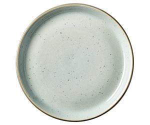 BITZ Gastro Stoneware Dessert Plate/Cake Plate, Diameter 17 cm, Grey/Light Blue