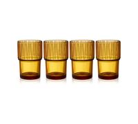 Bitz Kusintha café glass 38 cl 4-pack Amber