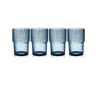 Bitz Kusintha café glass 38 cl 4-pack Blue