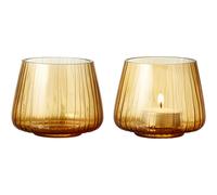 Bitz Kusintha tea light holder 7.5 cm 2-pack Amber