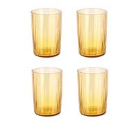 Bitz Kusintha drinking glass 28 cl 4-pack Amber