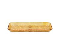 Bitz Kusintha serving dish rectangular 14x38 cm Amber