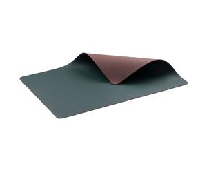 Bitz - Reversible Table Mat 4-pack, Green/Dark Brown - Green