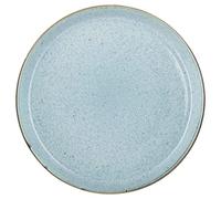BITZ Stoneware Dinner Plate, 27 cm Diameter, Grey/Light Blue