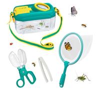 Biubee Bug Catcher for Kids - Sturdy Kid Bug Catching Kit Gifts with Butterfly Net Collector Insect Catcher Tweezer, Kids Bug Habitat Outdoor Explorer Kit for Girls Age 3 4 5 6 7 8, 8Pcs, Blue