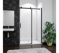 Biubiubath Bathroom Sliding Shower Enclosure Shower Screen Walk in 8mm Glass Door Cubicle 1200mm