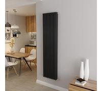 Biubiubath Black 1800x470mm Tall Cast Iron VerticalTriple Column Traditional Central Heating Horizontal Radiators