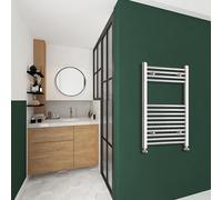 Biubiubath Chrome Straight Bathroom Towel Radiator Modern Design 800x500mm