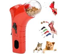 BIUBIULOVE Cat Treat Gun, Cat Treat Launcher Gun, Ct Toys Tret, CtDog Food Caapult, Cts Snack Dispenser, Handheld Interactive Pet Snack Caapult (Red)