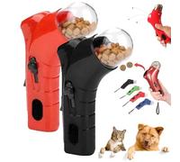 BIUBIULOVE Cat Treat Gun, Cat Treat Launcher Gun, Ct Toys Tret, CtDog Food Caapult, Cts Snack Dispenser, Handheld Interactive Pet Snack Caapult (Black+Red)