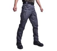 BIUBIULOVE Multi-Purpose Tactical Pants,Men's Tactical Hiking Work Trousers,Multi Pockets Combat Work Pants,Water Repellent Ripstop Cargo Trousers,Mens Trekking Trousers (Grey,XL)