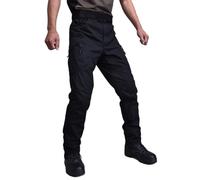 BIUBIULOVE Multi-purpose Tactical Pants,Men's Tactical Hiking Work Trousers,Multi Pockets Combat Work Pants,Water Repellent Ripstop Cargo Trousers,Mens Trekking Trousers (Black,XL)