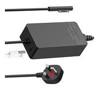 BIUBOTY 65W Laptop Charger Compatible with Microsoft Surface Pro 11/10/9/8/7+/7/6/5/4/3/X Surface Laptop Surface Book Surface Go Model 1706 1796 1800