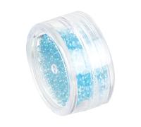 BIUDECO 1 Box DIY Crystal Micro Beads Nail Art Decor Blue Glass Non Porous Manicure Micro Bead Ornament for Women Home Use Lightweight Durable
