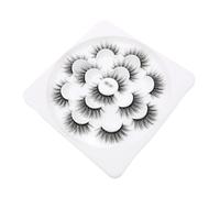 BIUDECO 1 Box Natural Curly False Eyelashes Dense Volume Lashes for Women Daily Party Beauty Realistic Faux Eye Lashes Suitable for Beginners and Professional Use