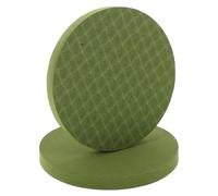 BIUDECO 1 Pair Lightweight Non-Slip Yoga Knee Pad Cushion for Elbow and Knee, Portable Small Round Supple Fitness Mat for Indoor Yoga and Kneeling Exercises, Green