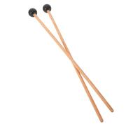 BIUDECO 1 Pair Rubber Head Drum Mallets for Tongue Drum and Marimba with Smooth Surface and Comfortable to The Touch ABS Material Sticks for Percussion and Hand Pan Playing