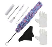 BIUDECO 1 Set Saxophone Cleaning Set Durable Wiping Cloth Brush for Sax Maintenance Stain Removal Oil Control Tender Reusable Lint Design for Woodwind Instruments