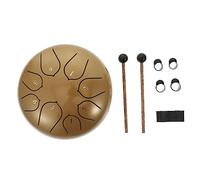 BIUDECO 1 Set Tone Ethereal Tongue Drum Portable Lotus Shaped Steel Drum with Beautiful Sound Quality for Meditation and Music Education Chic Golden Finish