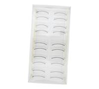 BIUDECO 10 Pairs Black Synthetic Fake Eyelashes for Mannequin Head Natural Long Lash Shape Easy to Use Practice False Eyelashes for Novices in Beauty Salons