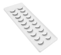 BIUDECO 10 Pairs Easy Apply False Eyelashes Classic Fibre Fake Lashes, with Natural Curved Shape Soft Fit, for Women for Dating Night and Wedding Makeup