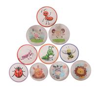 BIUDECO 10 Sheets Potty Training Decals Temperature Sensitive Color Changing Stickers for Toilet Reusable Cartoon Animal Easy to Clean for Home Use