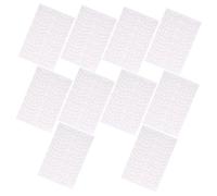 BIUDECO 10 Sheets Students Eyelash Isolation Stickers with Measurement Scale for Lash Extension Training Protective Eyelash Sticker Pads for Salon and Personal Use