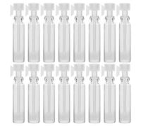 BIUDECO 100pcs 1ml Refillable Perfume Sample Bottles Travel Glass Dropper Vials Screw Cap Portable Essential Oil Containers for Fragrance and Liquid Storage